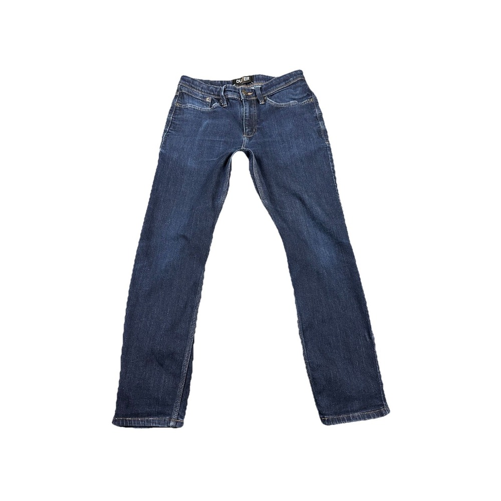 DU/ER L2X Slim Fit Jeans Mens 30x30 Dark Wash Indigo Performance Denim Pants